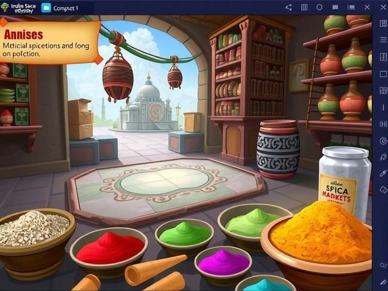 Indian Spice Market in Game